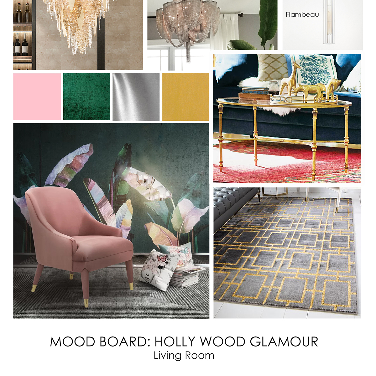 Hollywood Glam Living Room