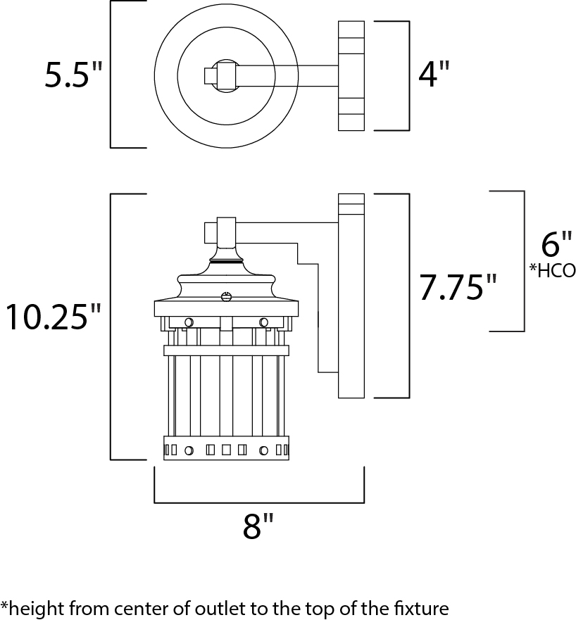 Santa Barbara LED 1Light Outdoor Wall Lantern Outdoor Maxim Lighting