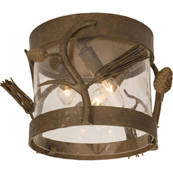 Pine Grove 3 Light Flush Mount Maxim Lighting Pine Grove 3 Light Flush Mount Maxim Lighting