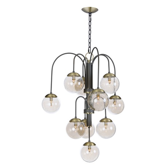 Reverb 10 Light Pendant W Led Bulbs Chandelier Maxim Lighting 20469tbgtbzsbrbul