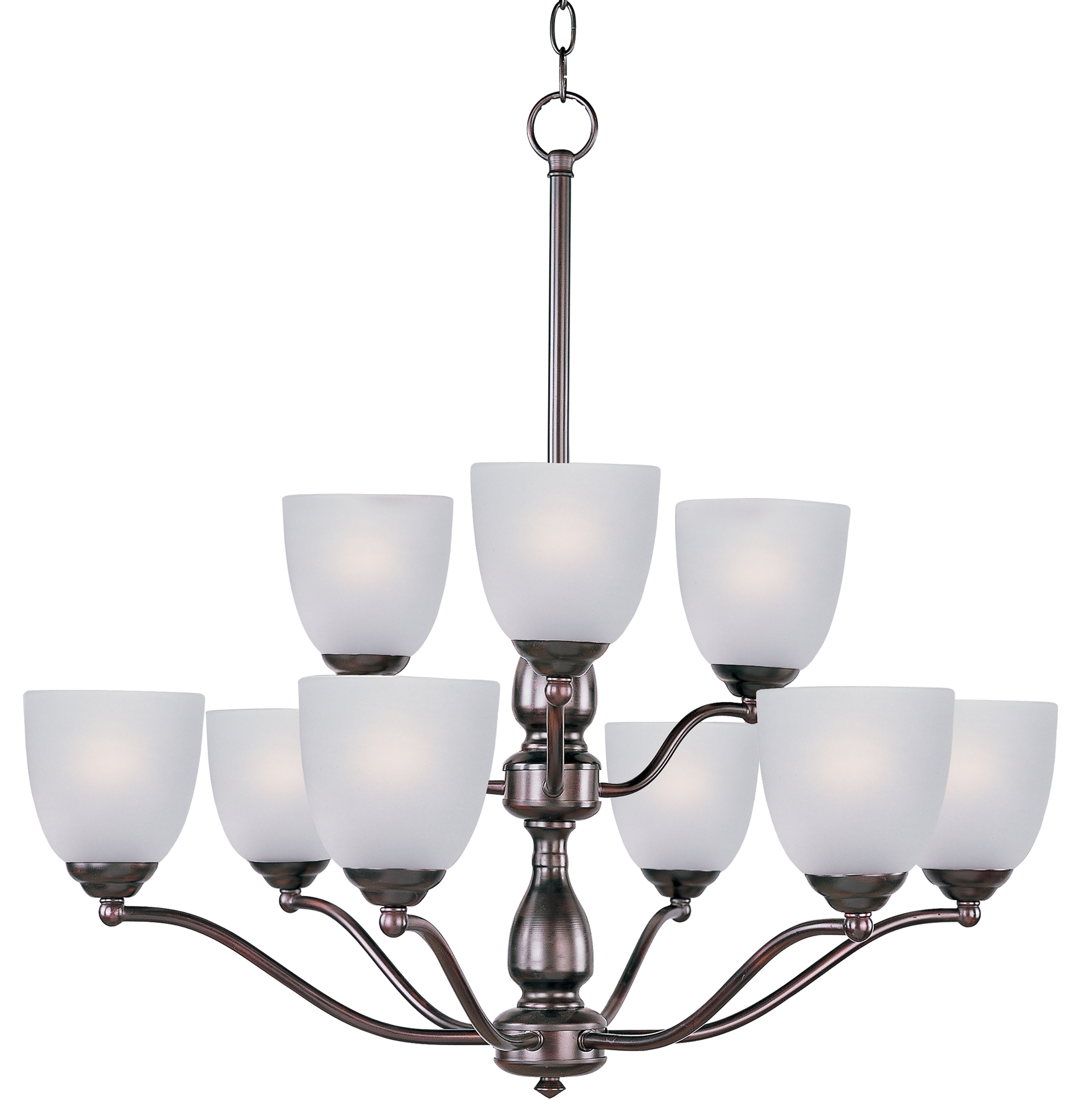 Stefan 9-Light Chandelier - Multi-Tier Chandelier - Maxim Lighting