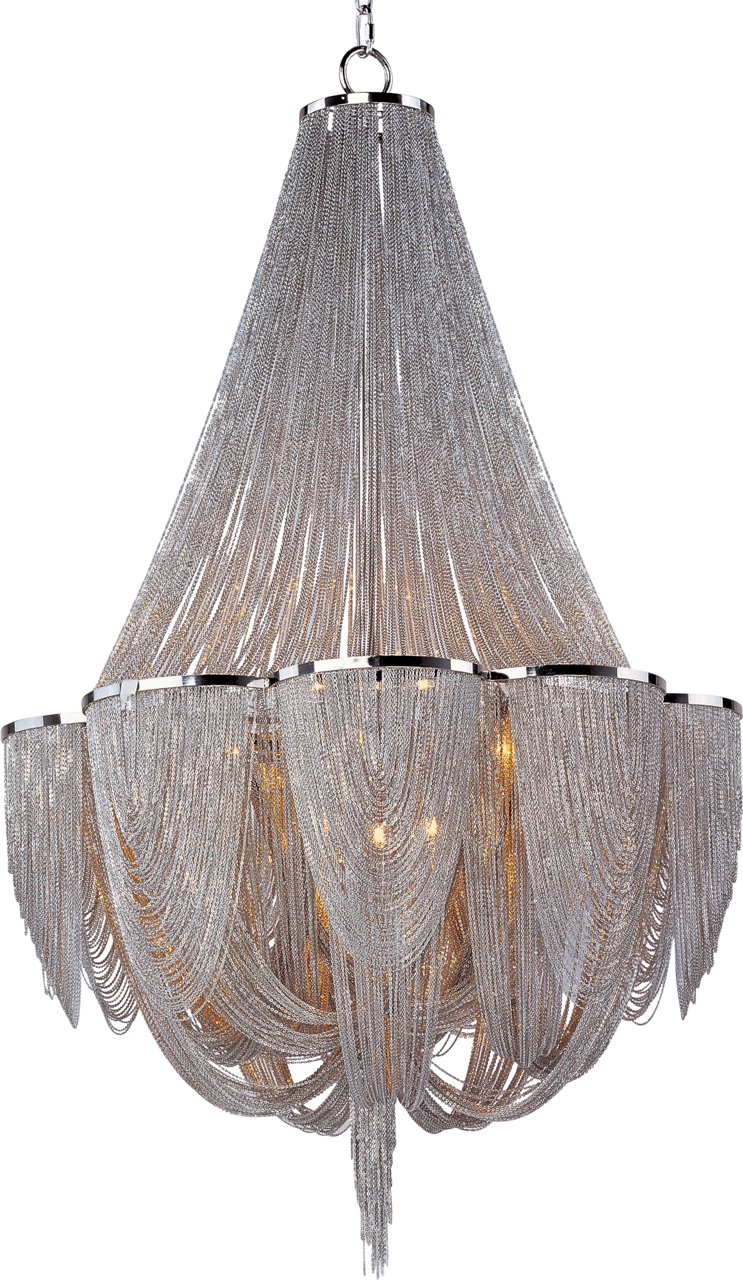 Draped chandelier