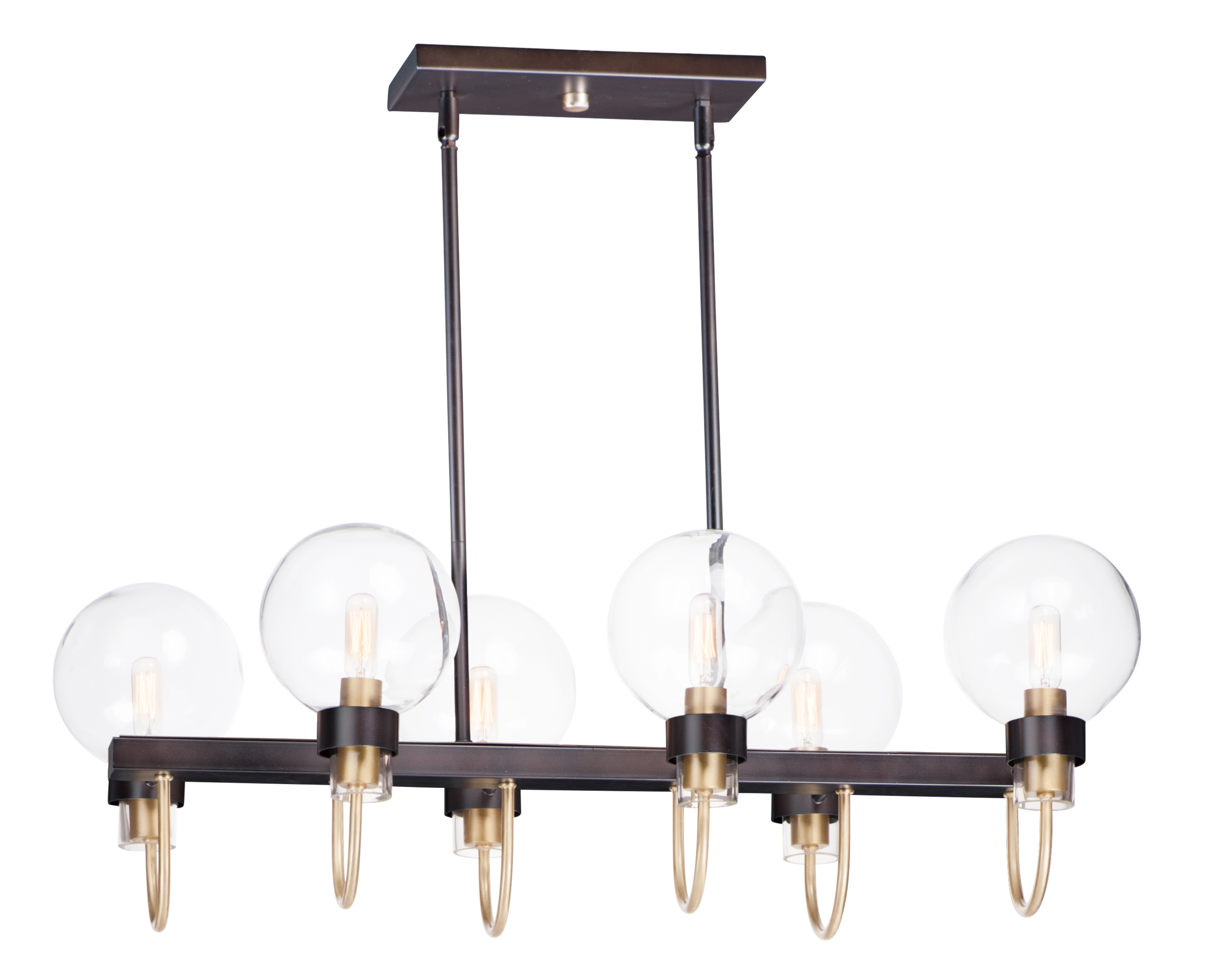 6-Light Linear Chandelier | Pendant Maxim