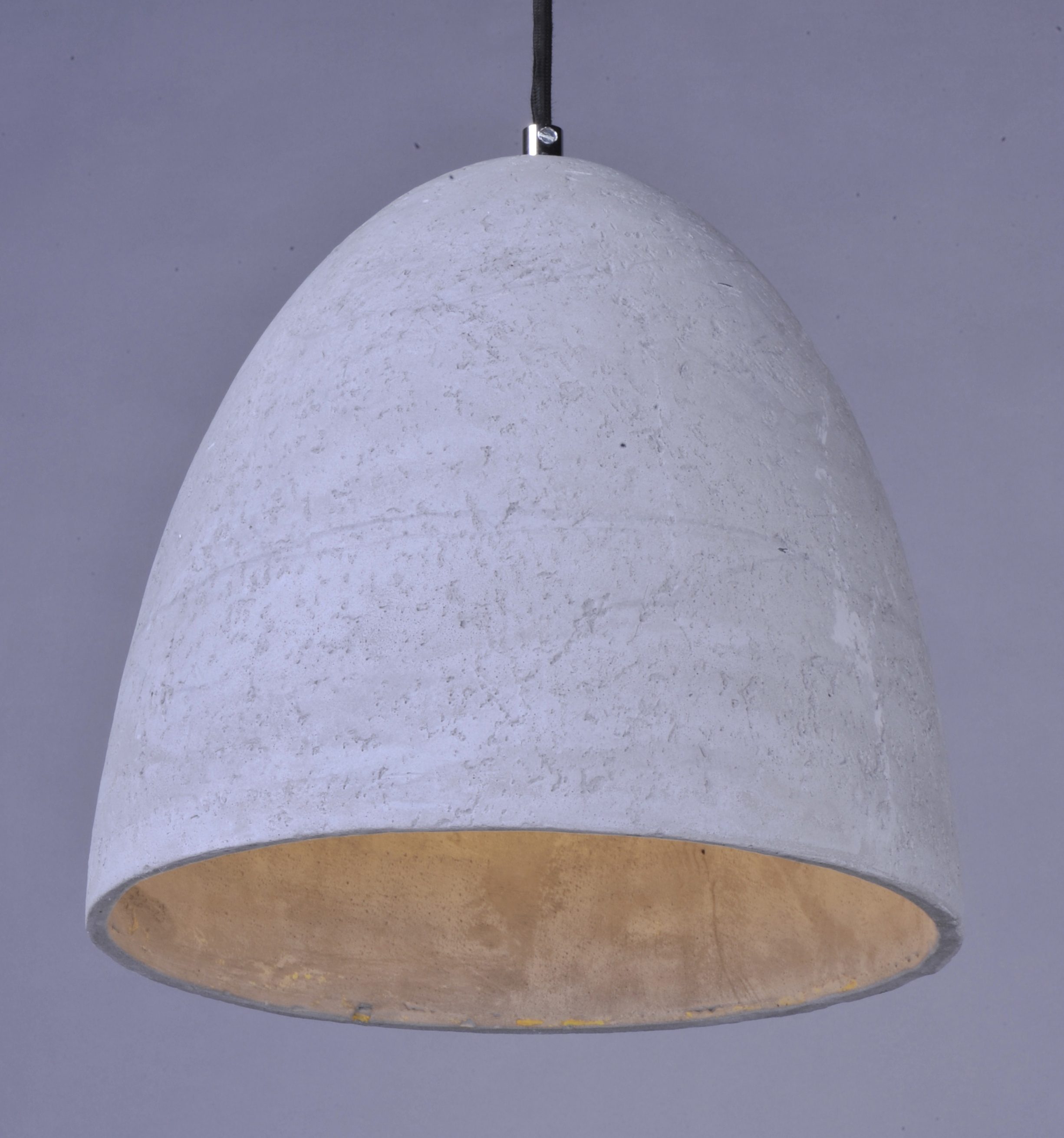 Maxim 12396GYPC Crete JA8 Compliant Unique Urban Concrete Shell LED Pendant Ceiling Light, 1-Light 16 Watt, 15"H x 15"W, Polished Chrome - 2