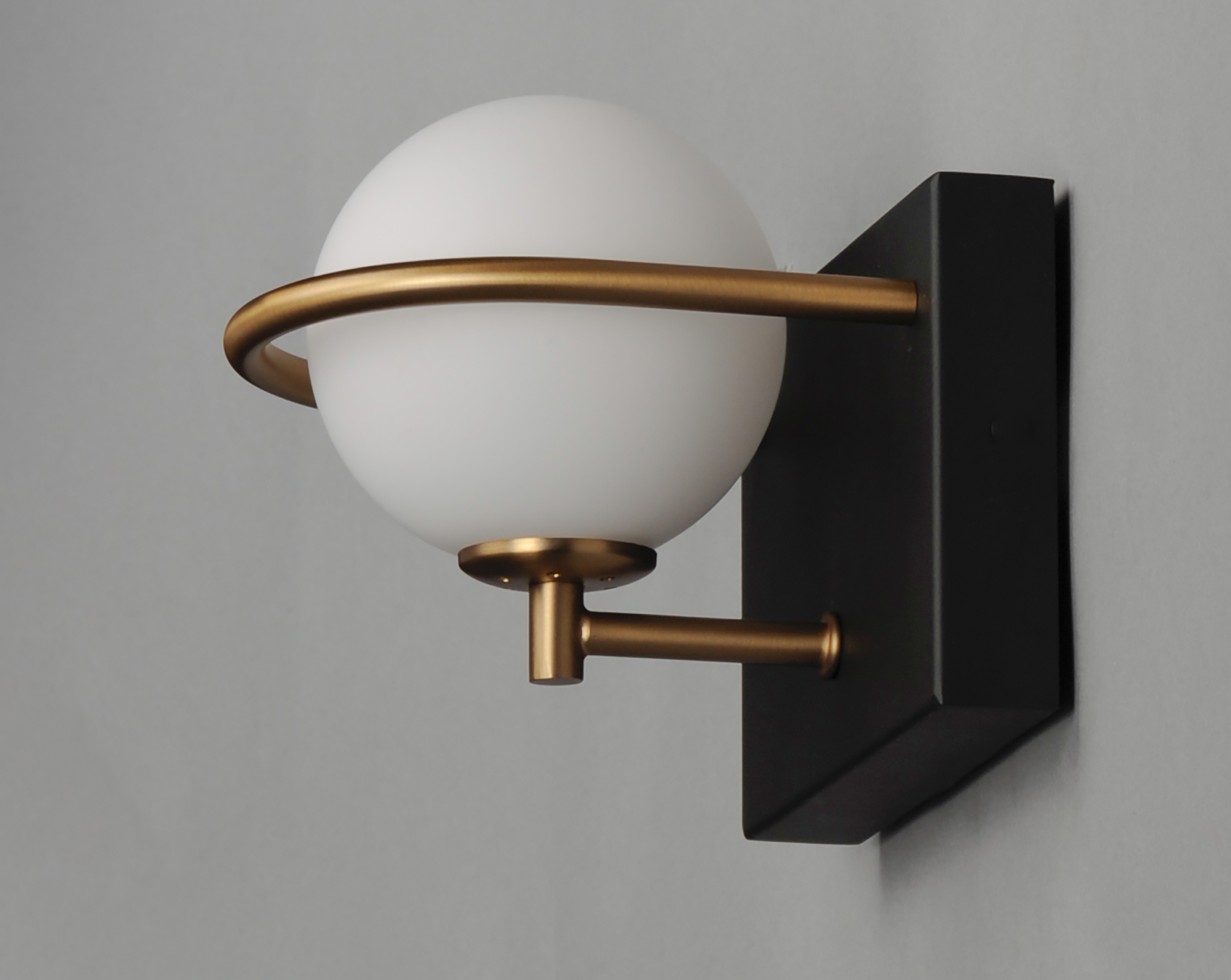 Black/Gold 21601SWBKGLD Maxim Lighting Revolve LED 1-Light Wall Sconce 