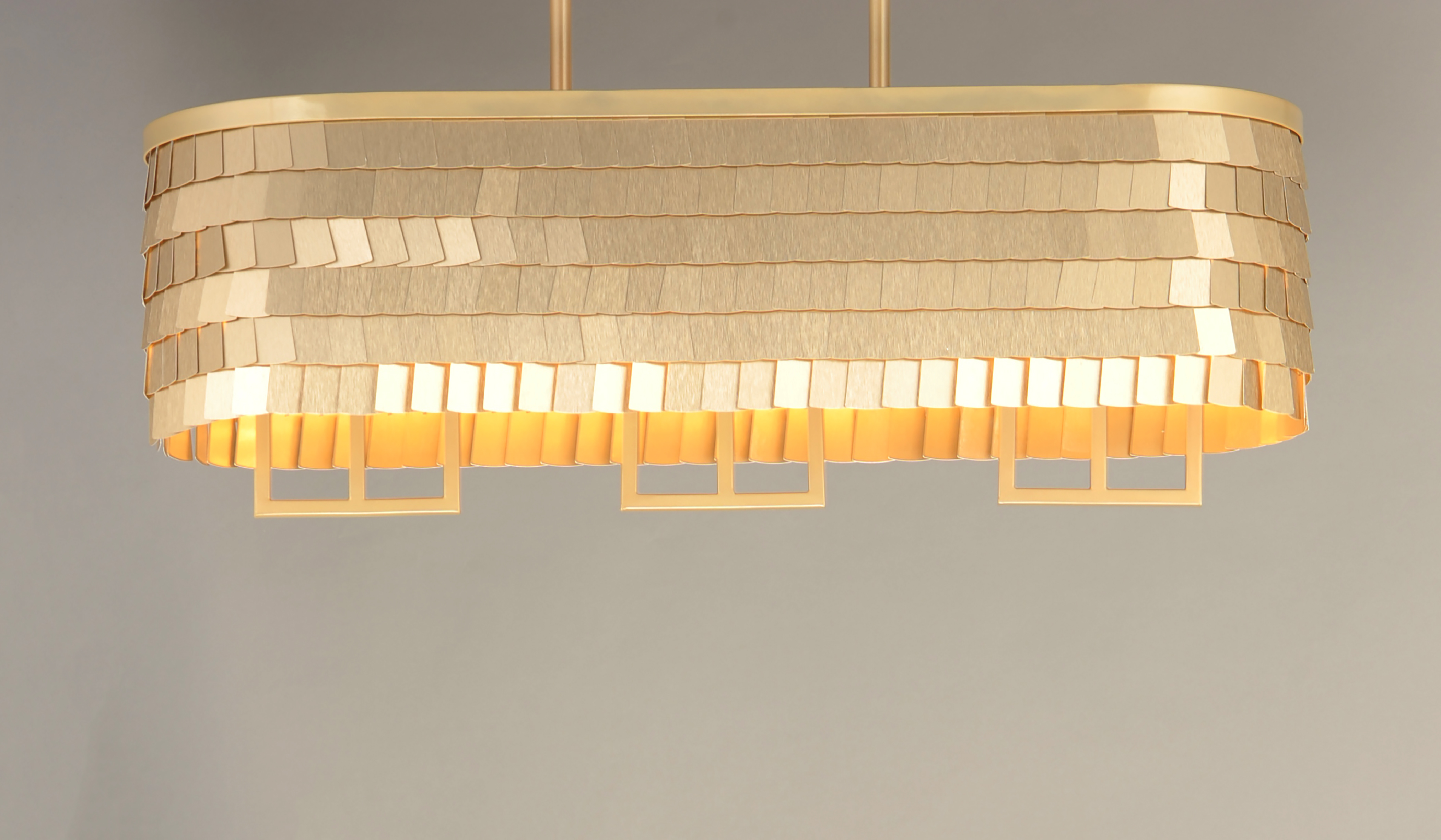 Glamour 6 Light Linear Chandelier Chandelier Maxim Lighting