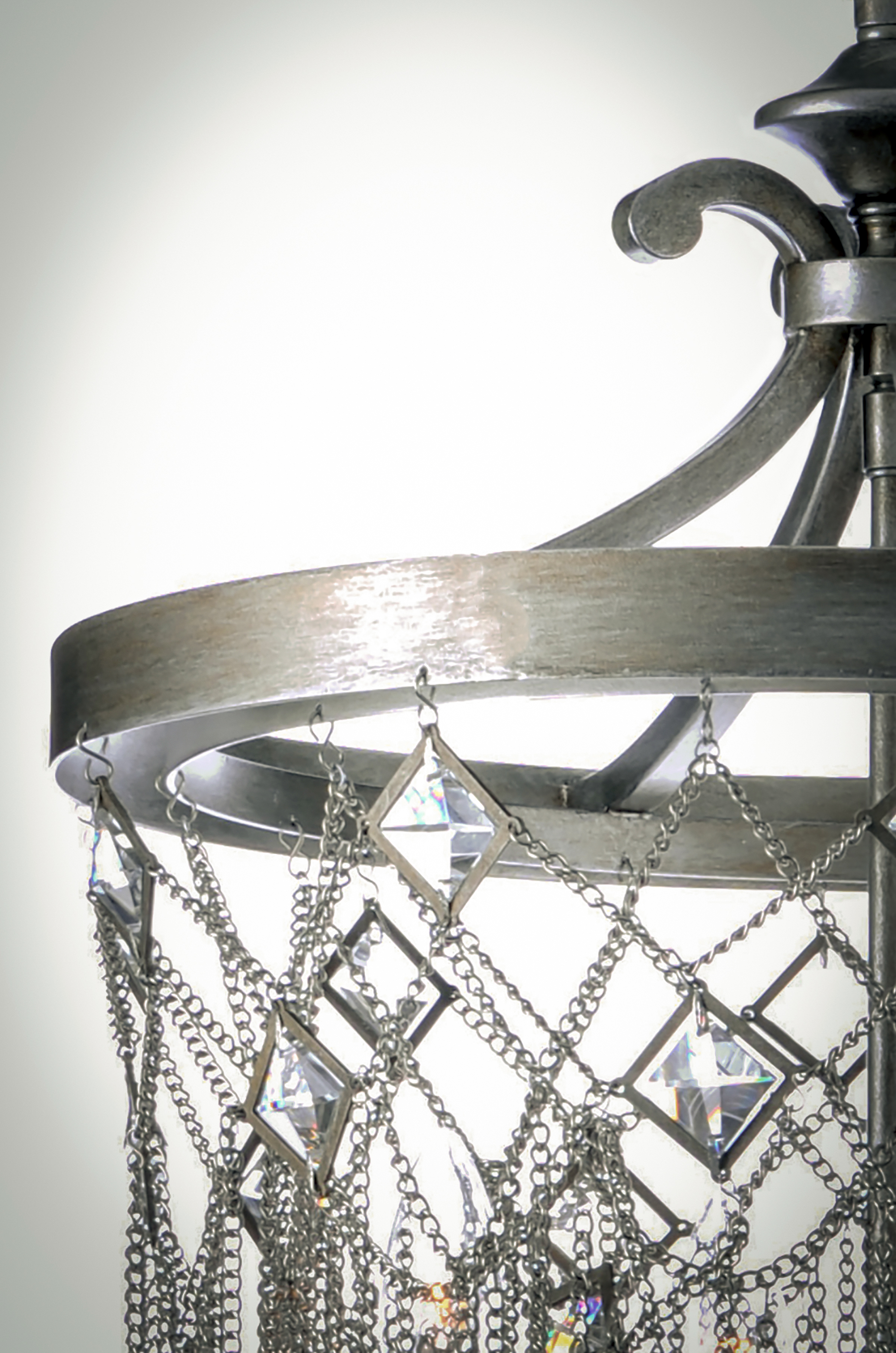 Maxim Lighting Alessandra 6-Light Silver Mist Traditional Crystal Chandelier