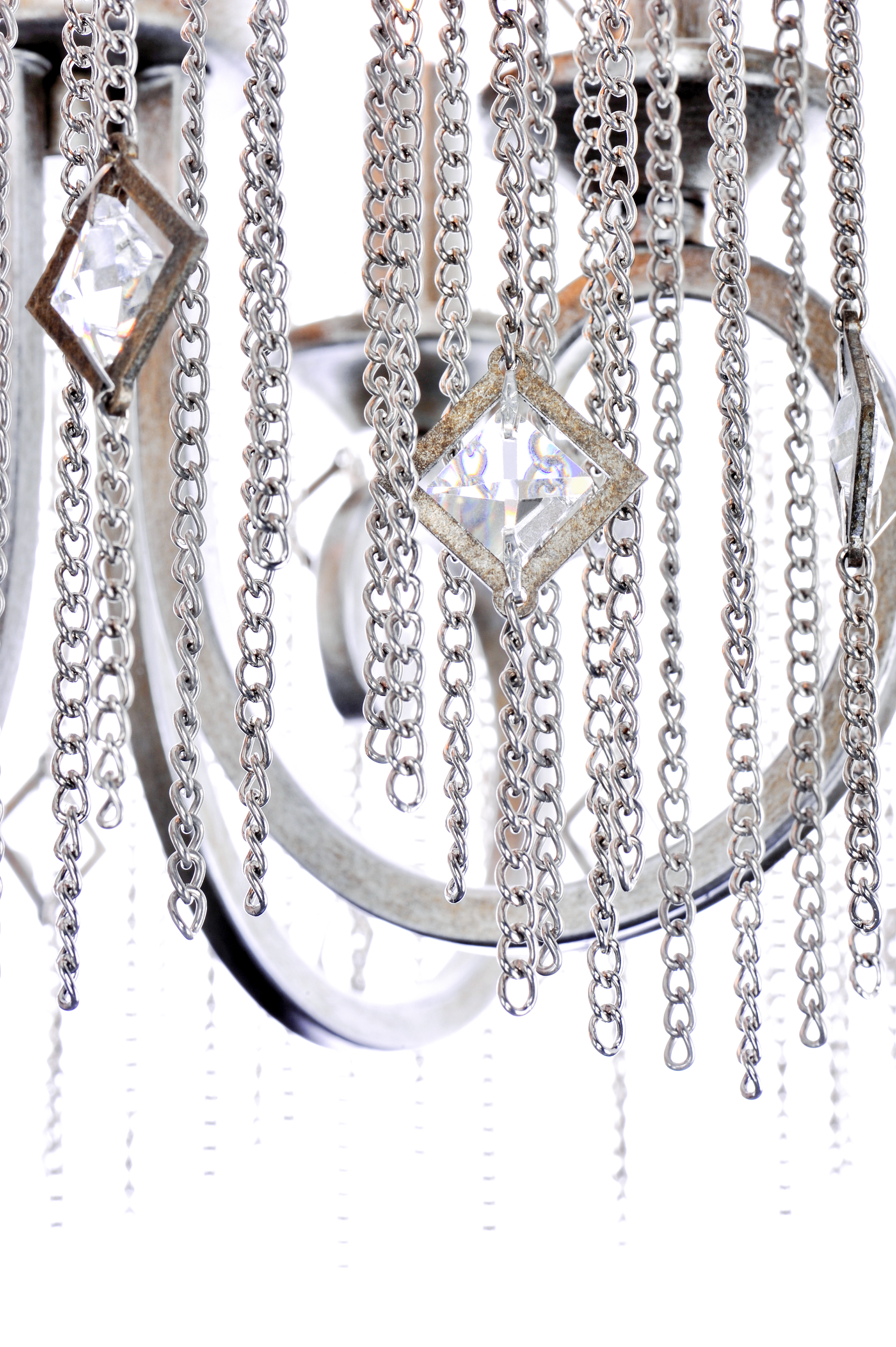 Maxim Lighting Alessandra 6-Light Silver Mist Traditional Crystal Chandelier
