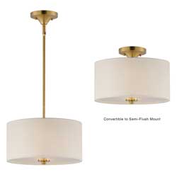 Bongo 2-Light Pendant / Semi-Flush Mount