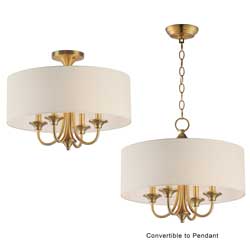 Bongo 4-Light Pendant / Semi-Flush Mount