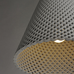 Woven 1-Light Concrete Pendant