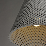 Woven 1-Light Concrete Pendant