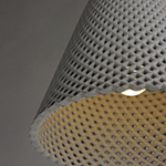 Woven 1-Light Concrete Pendant