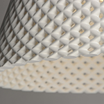 Woven 1-Light Plaster Pendant