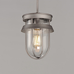 Breakwater 1-Light Outdoor Pendant / Semi-Flush