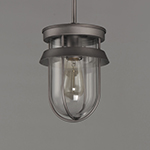 Breakwater 1-Light Outdoor Pendant / Semi-Flush