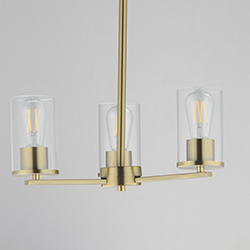 Lateral 3-Light Chandelier