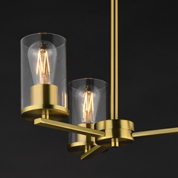 Lateral 3-Light Chandelier