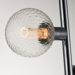 Molecule 3-Light Pendant with G40 PR LED Bulbs