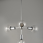 Molecule 4-Light Pendant with G40 CL LED Bulbs