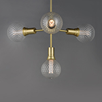 Molecule 4-Light Pendant with G40 PR LED Bulbs