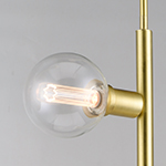 Molecule 8-Light Pendant with G40 CL LED Bulbs