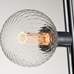 Molecule 9-Light Pendant with G40 PR LED Bulbs