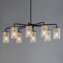 Sleek 8-Light Chandelier