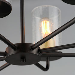 Sleek 8-Light Chandelier