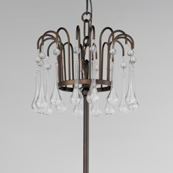 Plumette 6-Light Chandelier w Crystal