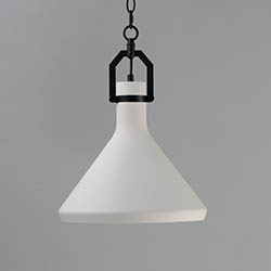 Lumi 13" White Plaster Pendant