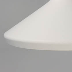 Lumi 16" White Plaster Pendant