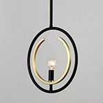 Clip 1-Light Mini Pendant/Semi Flush Mount