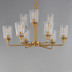 Hudson 9-Light Two-Tier Chandelier
