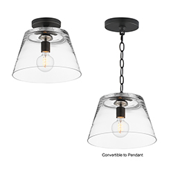 Hudson 1-Light Semi-Flush Mount/Pendant