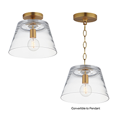 Hudson 1-Light Semi-Flush Mount/Pendant