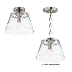 Hudson 1-Light Semi-Flush Mount/Pendant