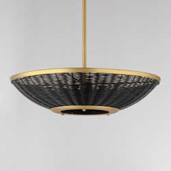 Rattan 20" 3-Light Pendant