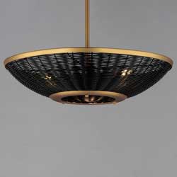 Rattan 20" 3-Light Pendant