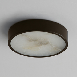 Slab 5.5" LED Alabaster Flush Mount
