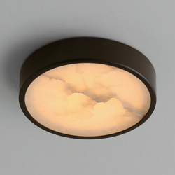 Slab 5.5" LED Alabaster Flush Mount