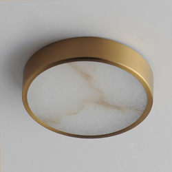 Slab 5.5" LED Alabaster Flush Mount