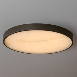 Slab 12" LED Alabaster Flush Mount
