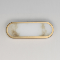 Plinth 15" LED Alabaster Wall Sconce