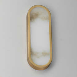 Plinth 15" LED Alabaster Wall Sconce