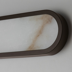 Plinth 24" LED  Alabaster Wall Sconce