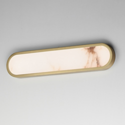 Plinth 24" LED  Alabaster Wall Sconce