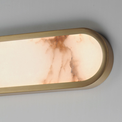 Plinth 24" LED  Alabaster Wall Sconce