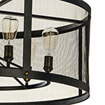 Palladium 6-Light Chandelier W/Bulbs