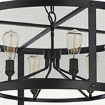 Palladium 6-Light Chandelier W/Bulbs